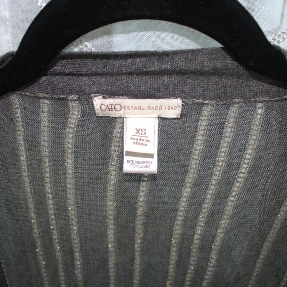 Cato Long Sleeve Sweater | Open Faced Cardigan - Picture 5 of 6